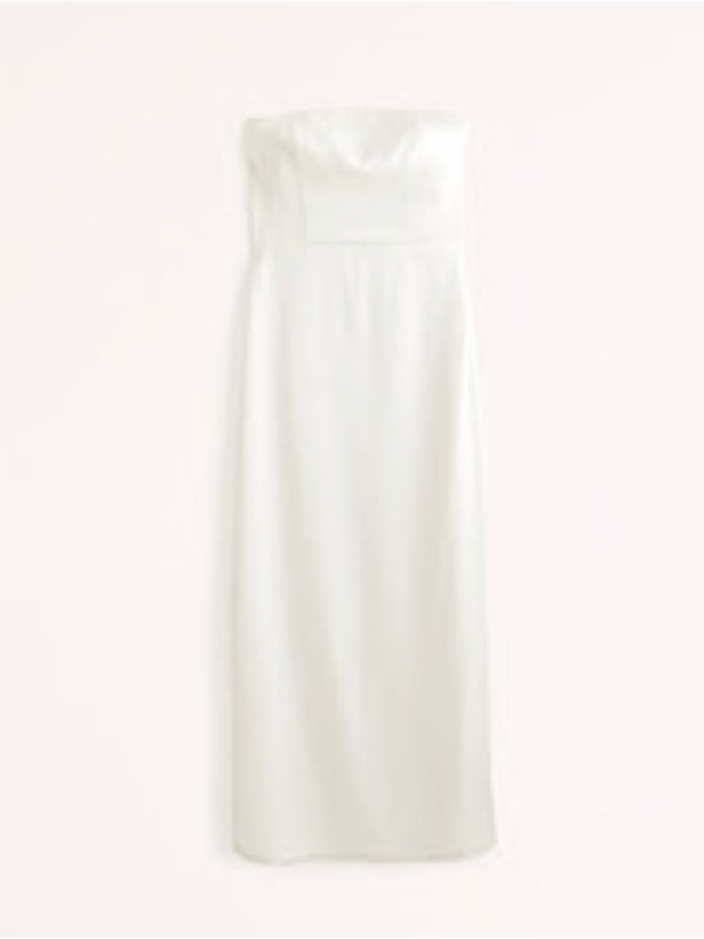 Abercrombie & Fitch Strapless White Maxi Dress